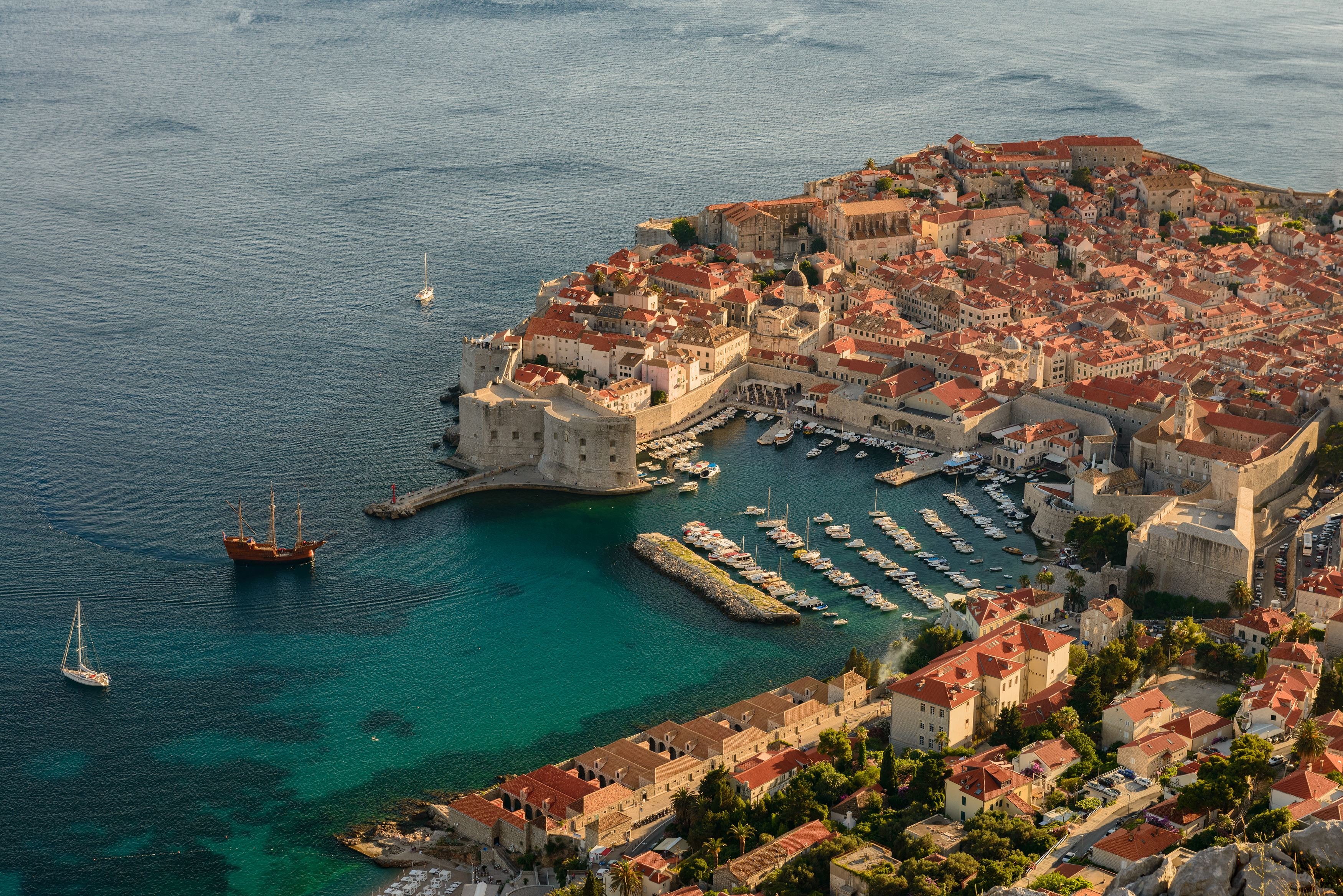 Dubrovnik Old Town and the Adriatic coast