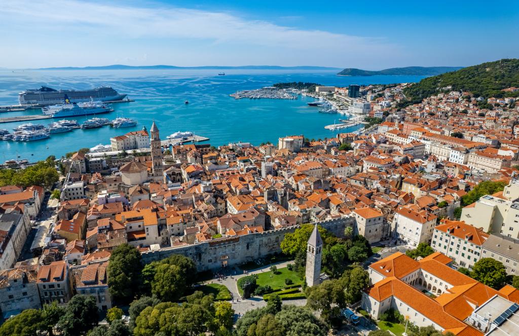 Split waterfront and historic centre