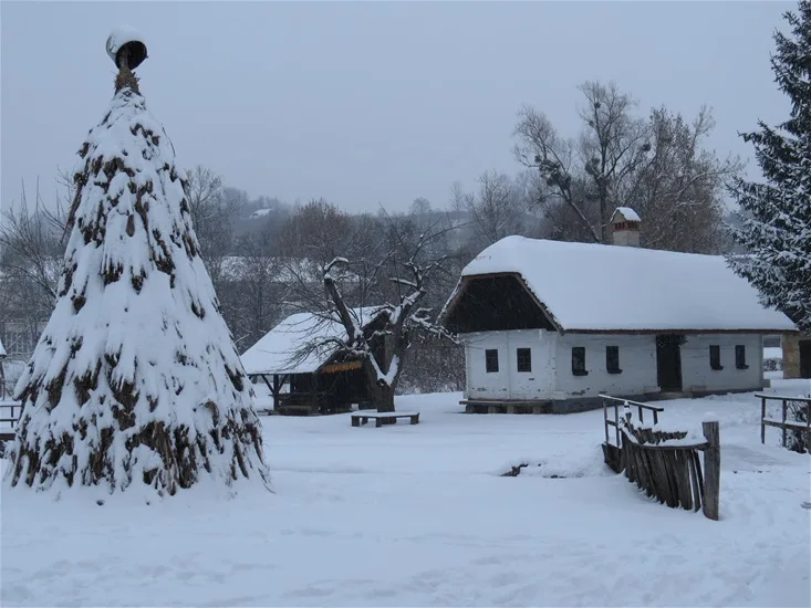Staro selo Kumrovec in winter - Croatia