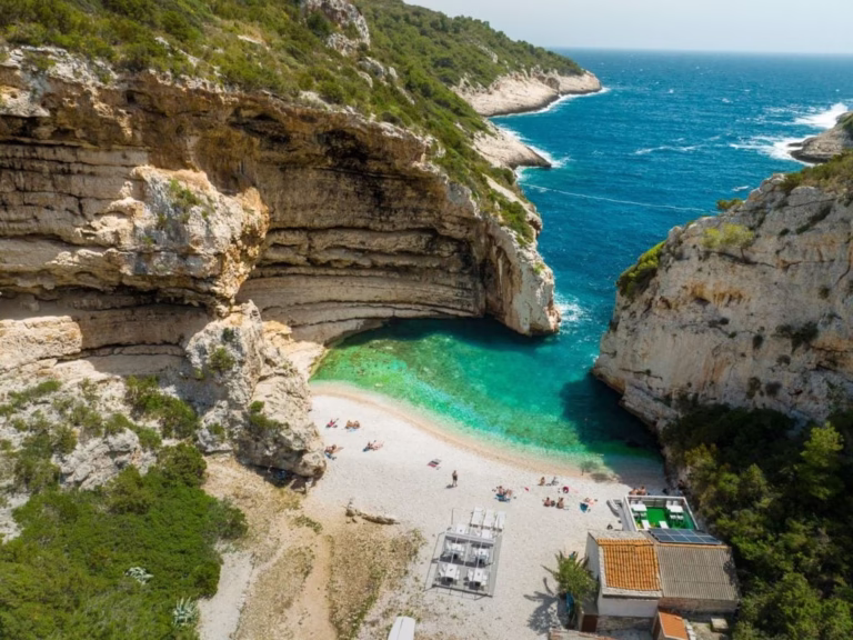 Stiniva Beach on Vis Island, Croatia